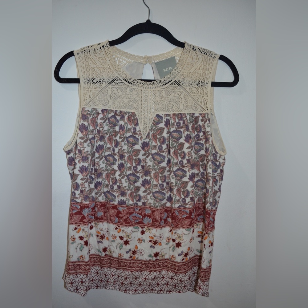 Anthropologie Maeve Laced Eleanor Blouse  Size : S